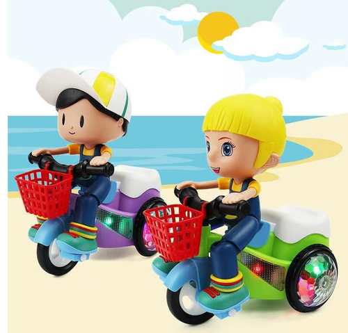 💥 Stunt Spin Dance Tricycle Electric Toy with Sound Music Light Toy