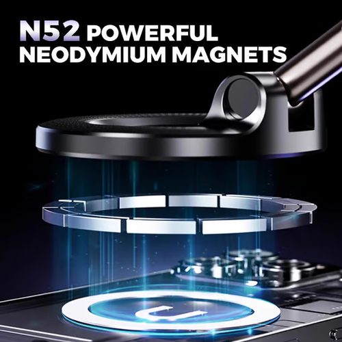 🏆Flash Sale⚡ 50K+ SOLD! Almost Gone-💥Retractable Car Phone Mount - 360° Magnetic Holder