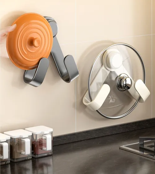Wholesale pot lid racks, vacuum suction cup kitchen storage racks, lunch box racks, and multi-functional cutting board racks. 🎁Get 3 pieces!🎁