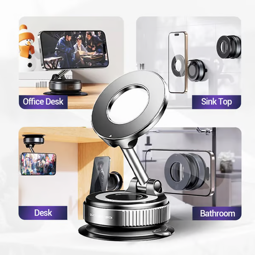 🏆Flash Sale⚡ 50K+ SOLD! Almost Gone-💥Retractable Car Phone Mount - 360° Magnetic Holder