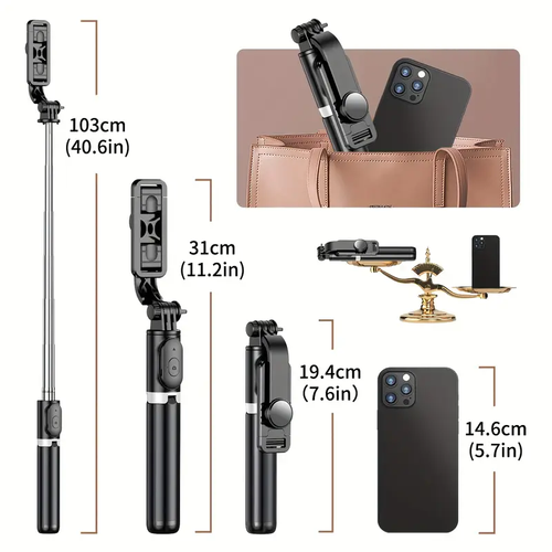 Cell Phone Selfie Stick Extendable Selfie Stick
