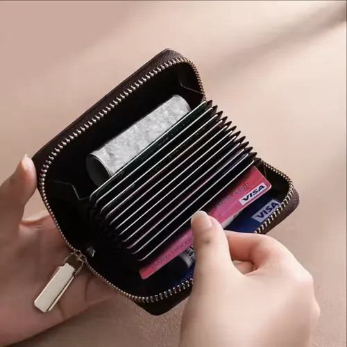 ✨Blocking mini card holder