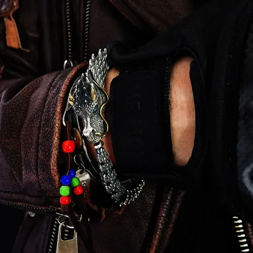 👑2025 Fashionable Original Handmade Vintage Dragon Head Bracelet