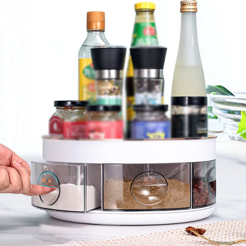 Time-limited Special⌛360° Rotating Double-Layer Spice Organizer