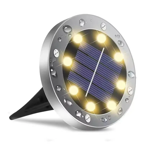 Outdoor Stainless Steel Solar Path Lights Waterproof LED Ground Deck Lights