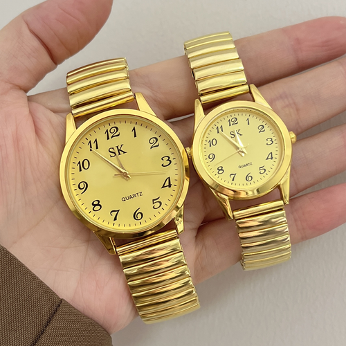 Digital spring steel quartz watch