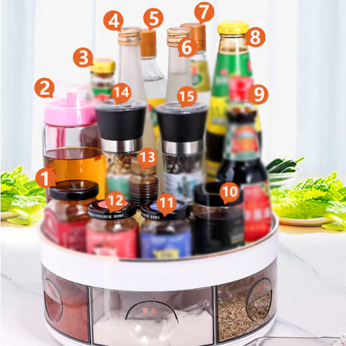 Time-limited Special⌛360° Rotating Double-Layer Spice Organizer