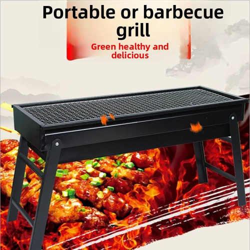 Barbecue Outdoor Charcoal Grill Portable Barbecue Grill Outdoor Camping Patio Large Iron Charcoal Grill for Backyard Portable BBQ with Drawable Charcoal Drawer