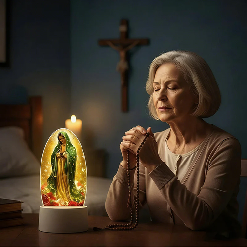 Inspirational Acrylic Faith-Based LED Night Light