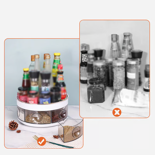 Time-limited Special⌛360° Rotating Double-Layer Spice Organizer