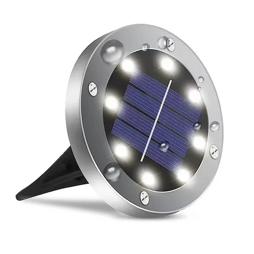 Outdoor Stainless Steel Solar Path Lights Waterproof LED Ground Deck Lights