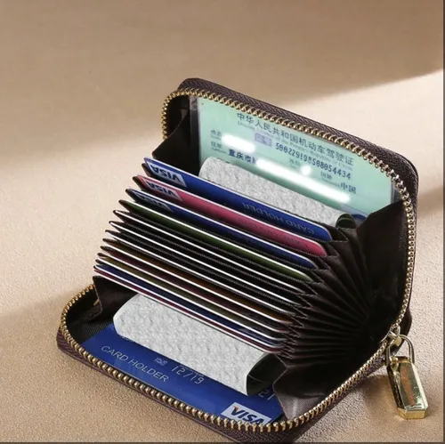 ✨Blocking mini card holder