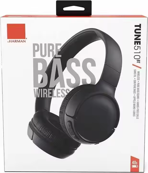 TUNE 510 Wireless Headphones T510BT Pure Bass Earphone Noise Reduction Gaming Sports Headset Handsfree Mic