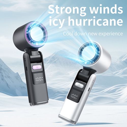 Cooling High Speed Portable Hand Fan Handheld Fan 4000 MAh Battery Fan Customizable Logo