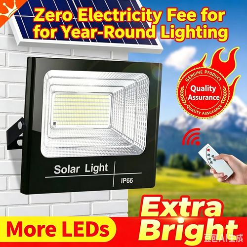 Affordable and requires no electricity—the ideal choice for areas with frequent power outages! 😍 LED Solar Floodlight