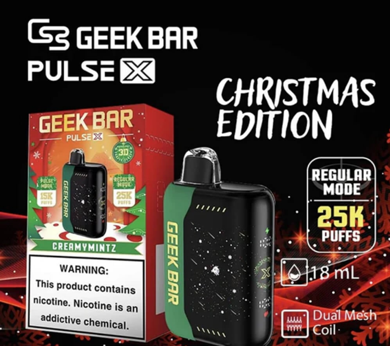 GEEK BAR PULSE X拋棄式電子煙 大容量搭配高續航，補貨與續用更好評估