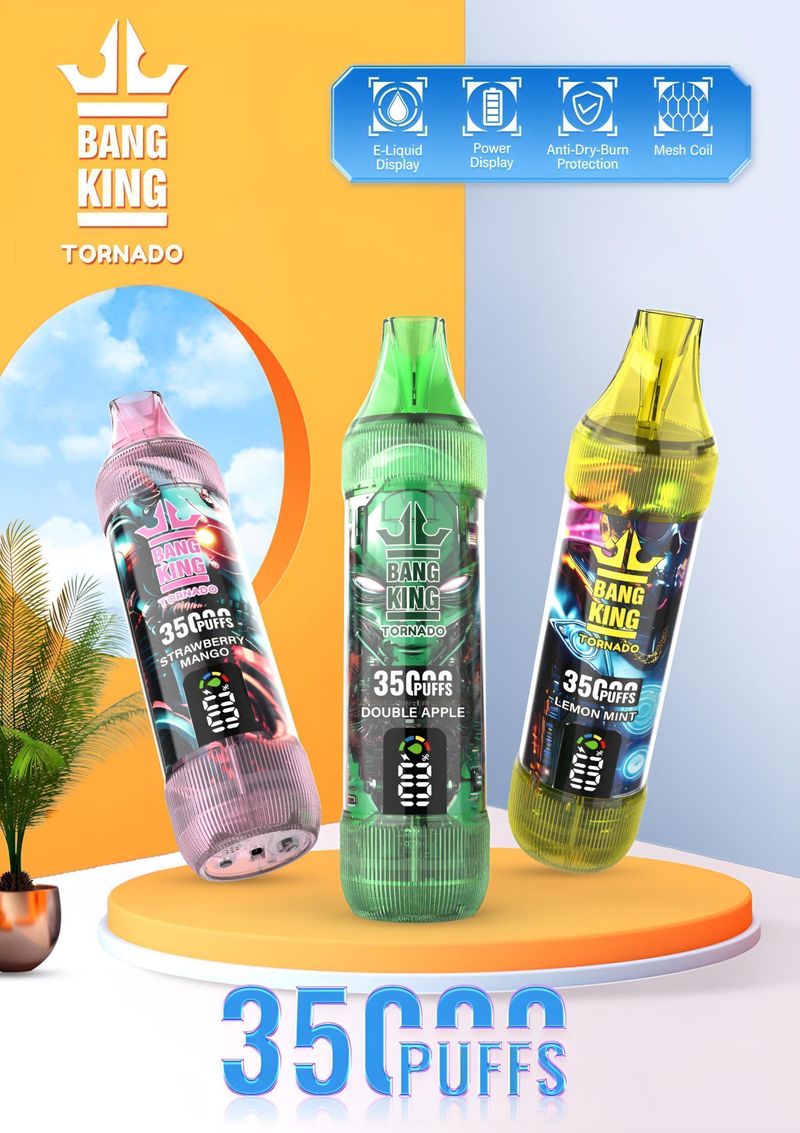 Bang King拋棄式電子煙 35000口搭配雙口味，外出與輪換更順手