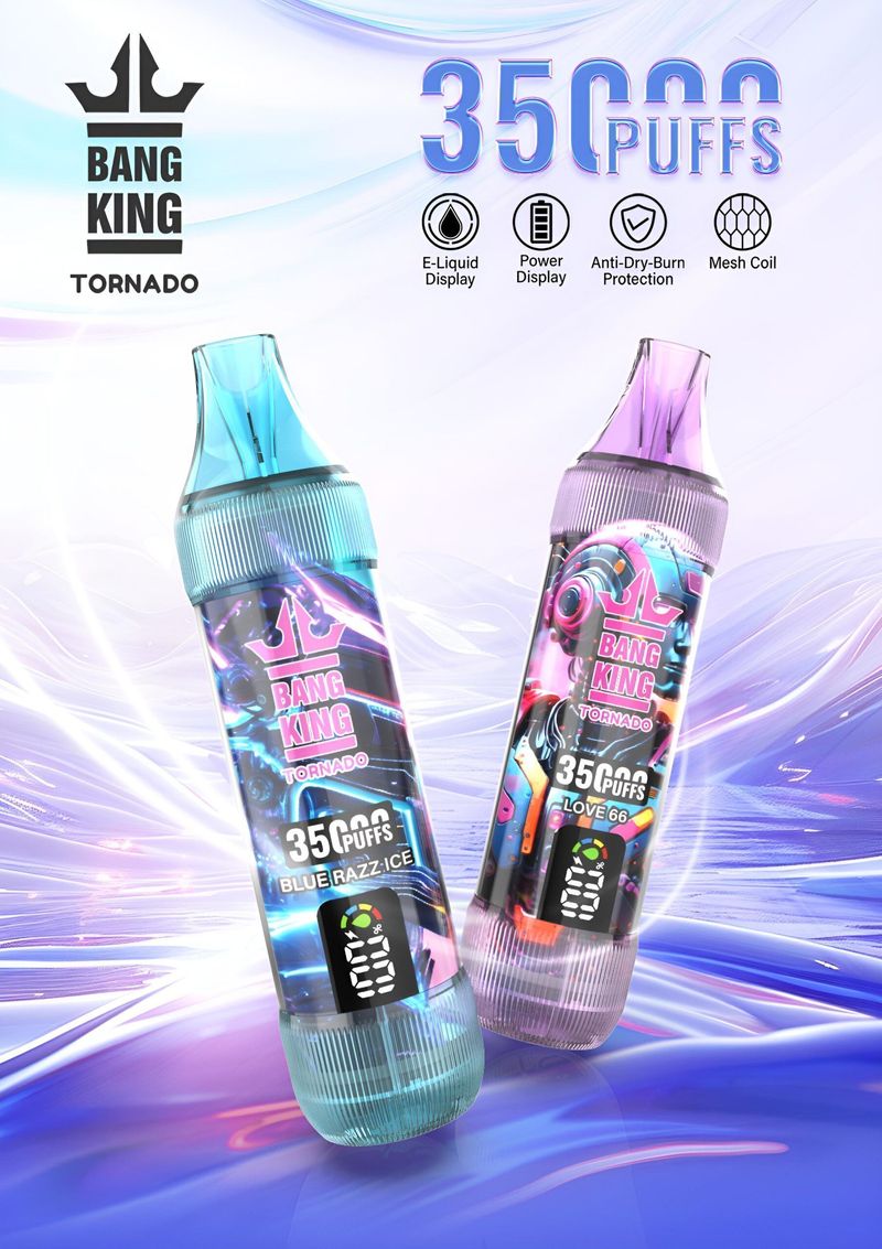 Bang King拋棄式電子煙 35000口搭配雙口味，外出與輪換更順手
