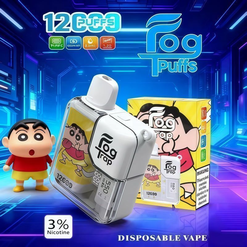 Fog Trap拋棄式電子煙 12000口搭配高續航，外出與輪換更順手