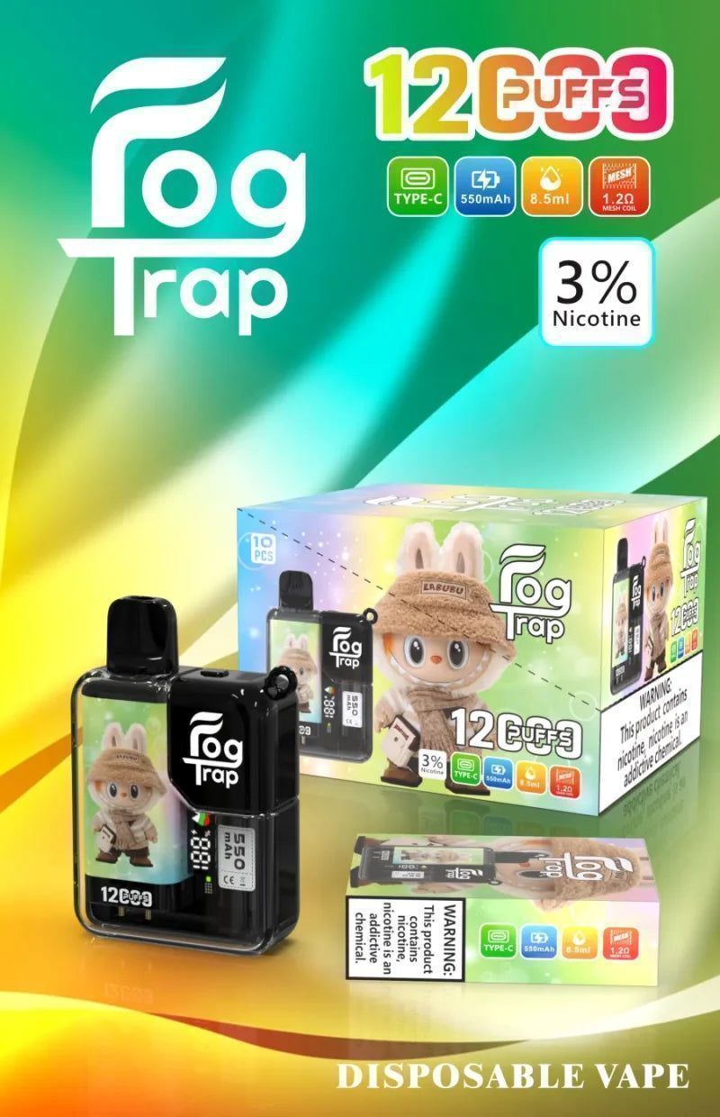 Fog Trap拋棄式電子煙 12000口搭配高續航，外出與輪換更順手