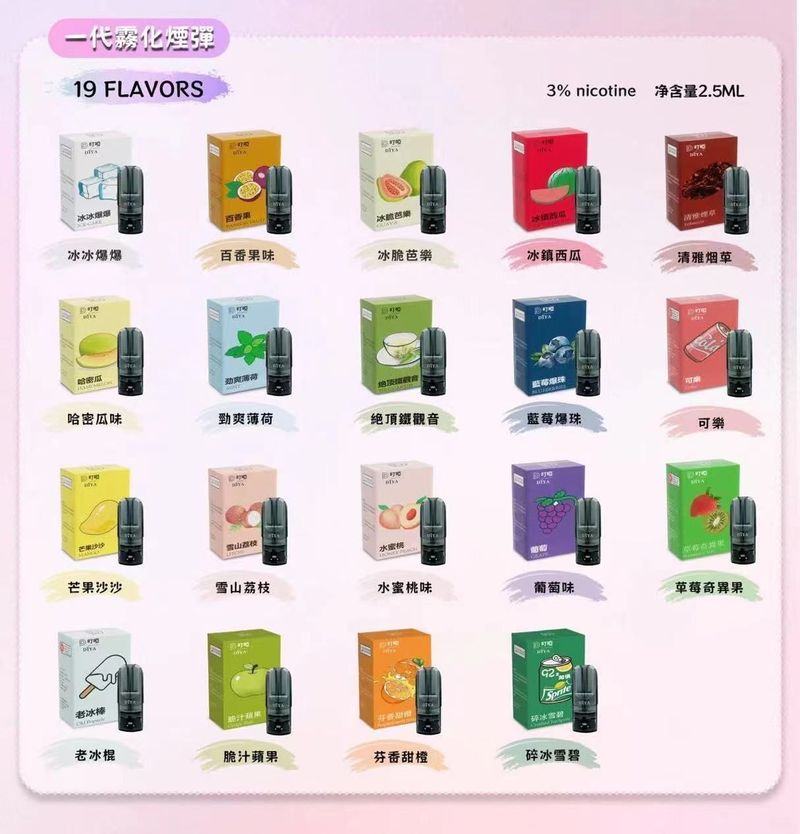 DIYA煙彈 一代通用搭配高性價比替換，更重視密封與匹配度