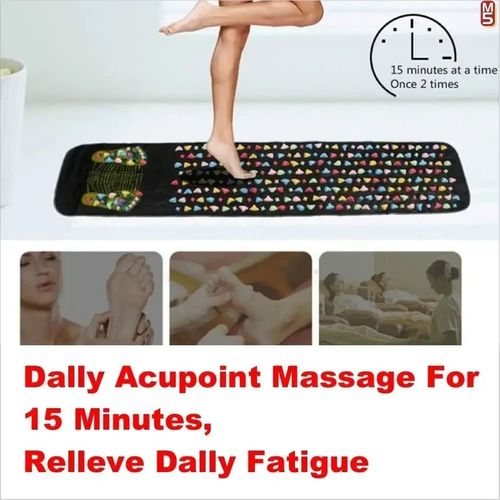 Portable acupressure plate foot massage pad healthy walking foot pressure plate massager imitation goose soft stone leg back