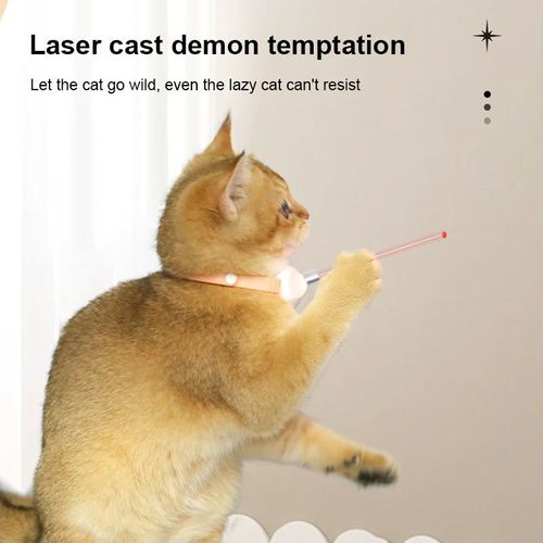 Funny Intelligent Cat Collar with Fun Laser Small Animal Pet Interactive & Movement Toy for Teasing Pets
