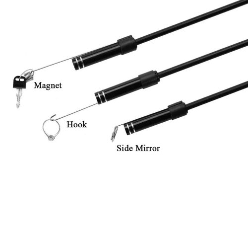 Full HD Endoscope Camera, MicroUSB or Type-C Interface, Compatible with Android Smartphones, 2-Meter Cable, Semi-Rigid Flexible Wire, 5.5mm Inspection Camera
