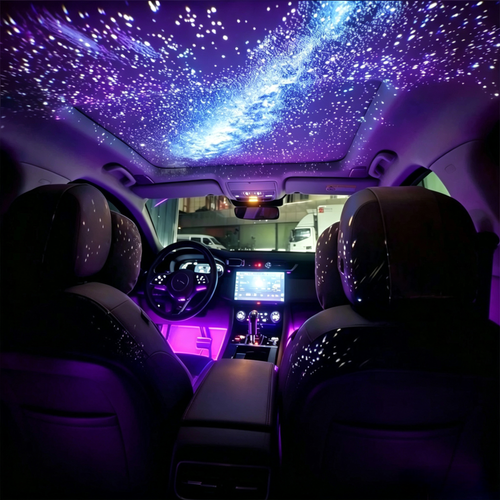 Galaxy Starry Sky Night Light Projector, 2 in 1 function with 6 slides, USB portable, adjustable brightness, 360 degree rotating projection of the Milky Way and ocean, suitable for bedrooms, ceilings, home and car interior decoration.