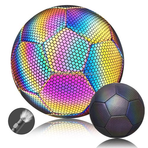 Very bright glow-in-the-dark soccer balls, free soccer games at night, professional soccer training.
