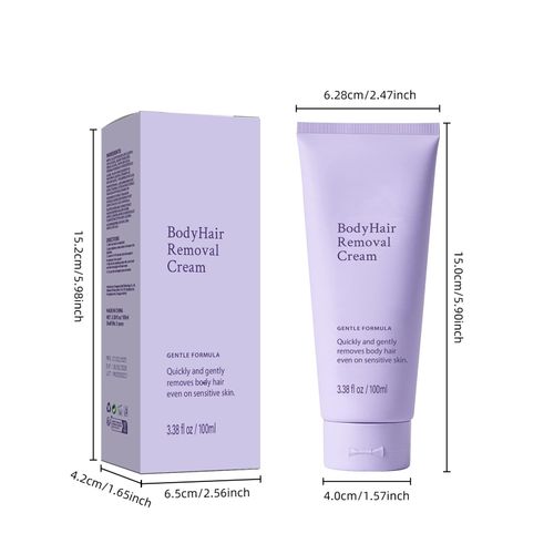 Fast and gentle body hair removal cream for women and men, whitening and smoothing.