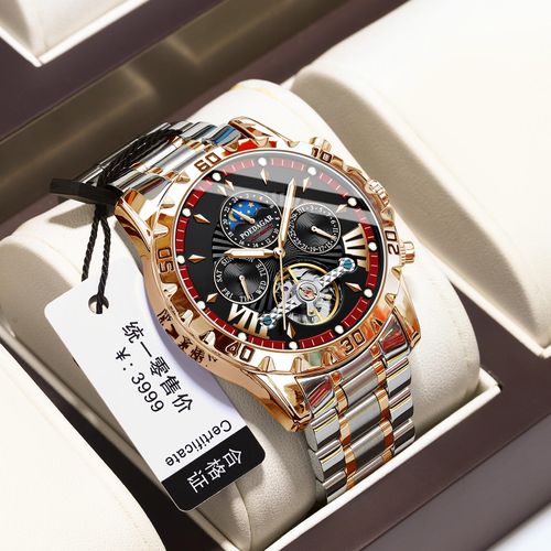 Swiss brand waterproof new automatic mechanical watch for men