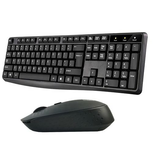 ROSEKEYSB Wireless Keyboard and Mouse Combo    Ergonomic Design with Silent Click, Suitable for Home Office PCs and Laptops