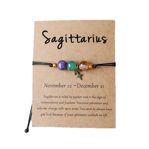 Natural stone beaded tiger's eye picture stone bracelet, twelve constellation bracelet wholesale
