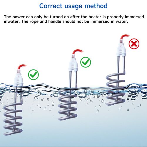 Immersion heater electric water heaters, custom-made, stainless steel, for outdoor and household use.