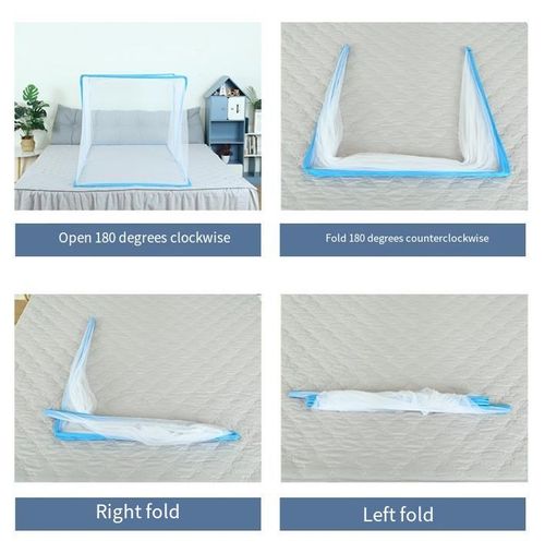 Foldable mosquito net, no installation required, convenient for home use.