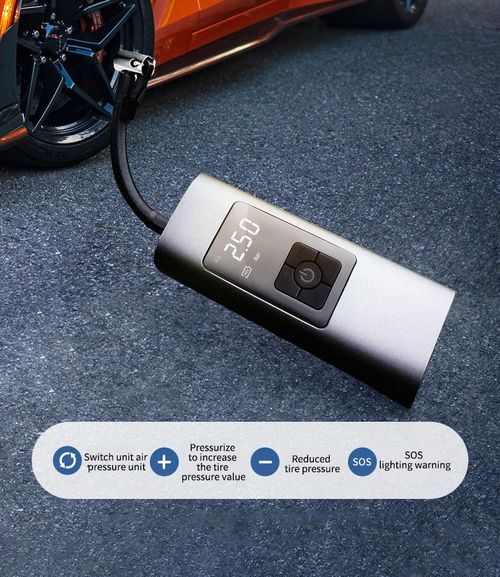 Universal multi-functional electric bicycle and car tire pump with light