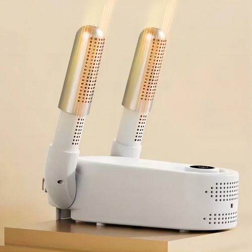 Smart timed shoe dryer, household constant temperature portable foldable dual use warm air dryer and shoe dryer