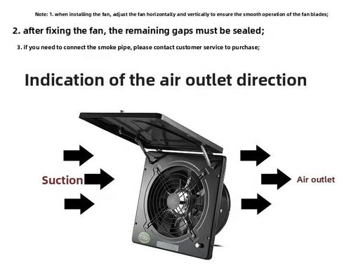 10-Inch 100W Wall-Mounted Electric Exhaust Fan with Flip-Open Shutter (3000 RPM) – Suitable for Home and Kitchen