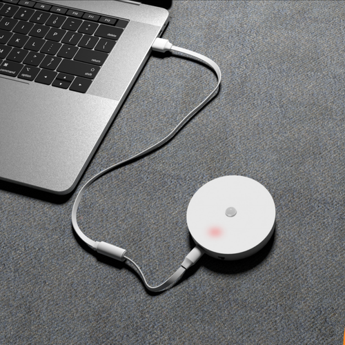 Round LED Smart Motion Sensor Rechargeable Handheld Magnetic Night Light for Dormitory and Wardrobe