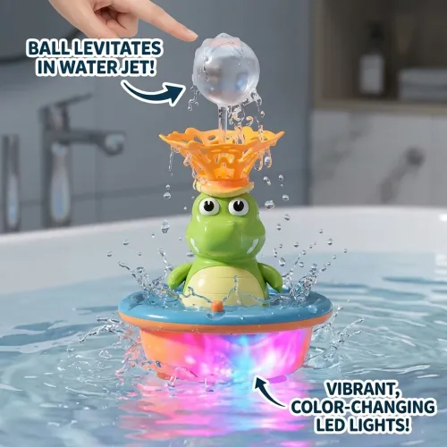Baby Bath Toy Crocodile Water Spray Light Up Bath Toy