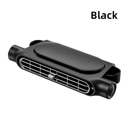 Hot Sale🔥60%OFF🔥Portable Car Seat Cooling Fan USB Rechargeable Air Conditioner Fan for Rear Backrest Seat Cushion Auto Interior Accessories（Black）