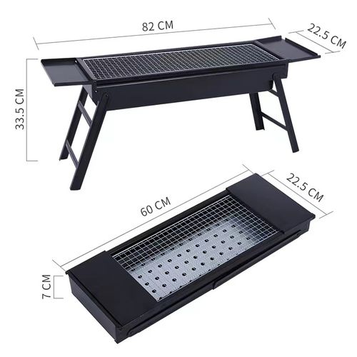 Smokeless Foldable BBQ Grill – Stainless Steel, Multi‑Functional with Adjustable Heat, Easy Clean for Any Outdoor Feast