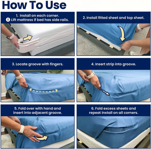💖💖Sheet Holders 4PCS set- Secure Bed Sheets Firmly in Place
