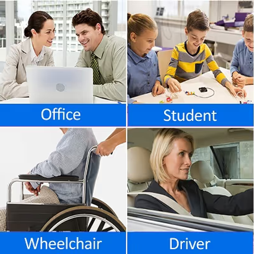 2-Count Value Pack Pressure Relief Cushion – Ergonomic Support for Chair, Car & Wheelchair