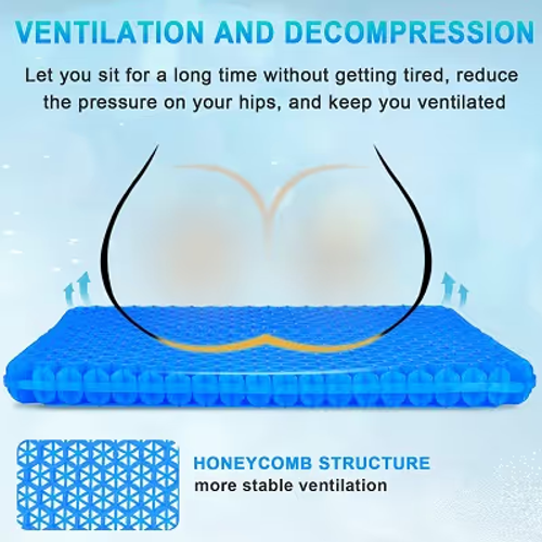 2-Count Value Pack Pressure Relief Cushion – Ergonomic Support for Chair, Car & Wheelchair