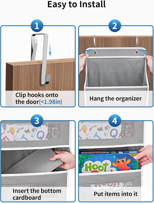 🧸Door Hanging Storage Rack - 5+5 Pockets for Everyday