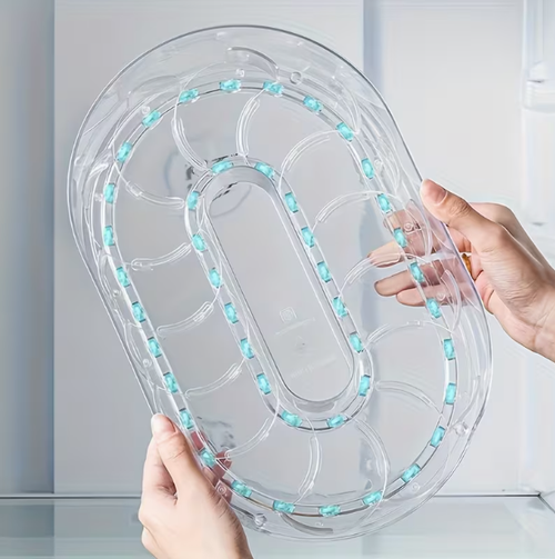 Hot Sale🔥60%OFF🔥360 Rotating Refrigerator Storage Box Multifunctional Spice Organizer Simple Drink Tray for Kitchen Countertop