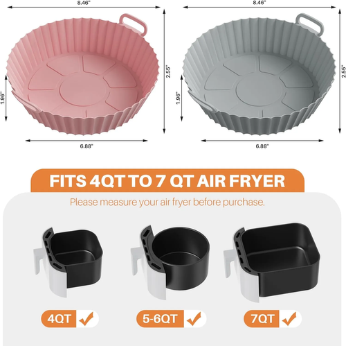 🔥Air Fryer Silicone Baking Tray🍟4PCS set