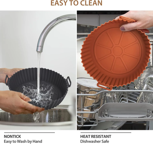 🔥Air Fryer Silicone Baking Tray🍟4PCS set